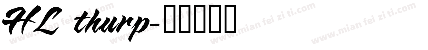 HL thurp字体转换